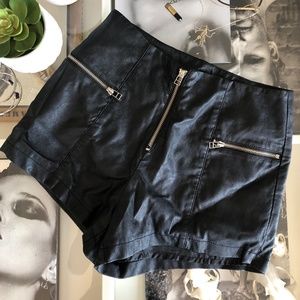 UNIF Vegan Leather Shorts